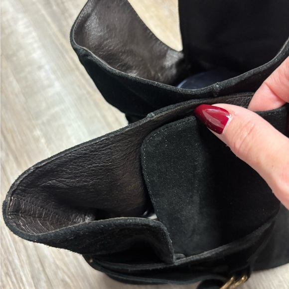 Garnet Hill "Jemma" black suede short boots, size 9.5 - Picture 7 of 12